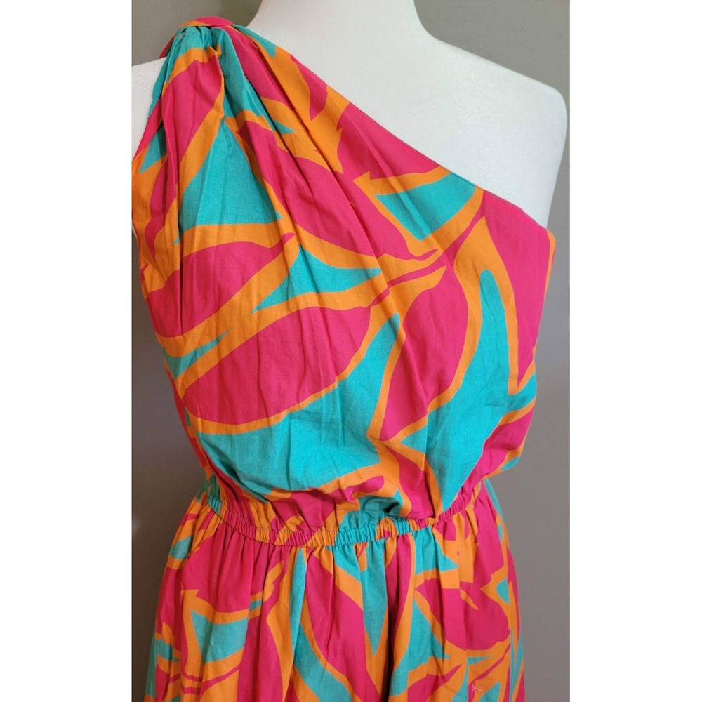 Southern Tide One-Shoulder Cotton Maxi Dress - Picture 4 of 7